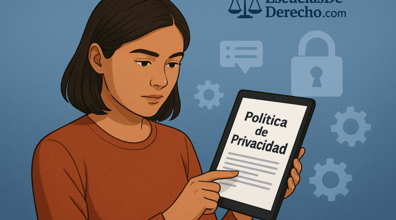 políticas de privacidad en escuelasdederecho.com